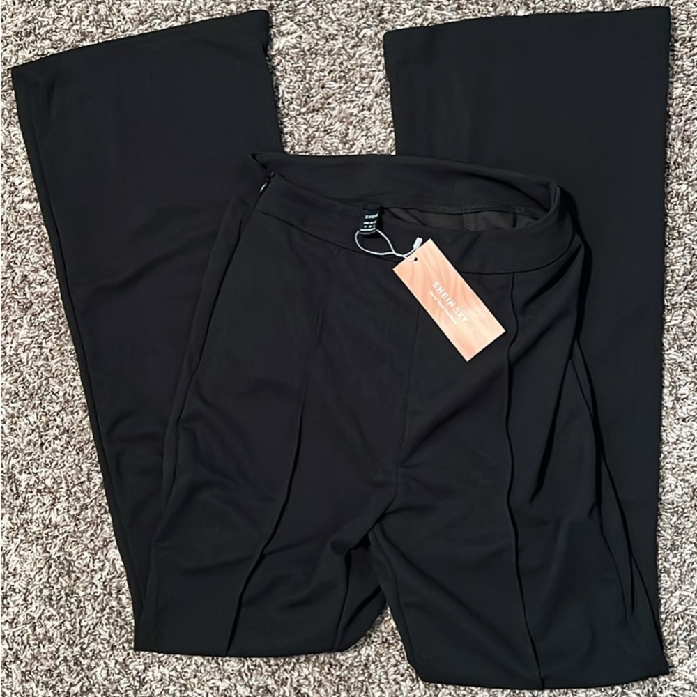 SHEIN Black Curvy Ponte Pull-On Pants